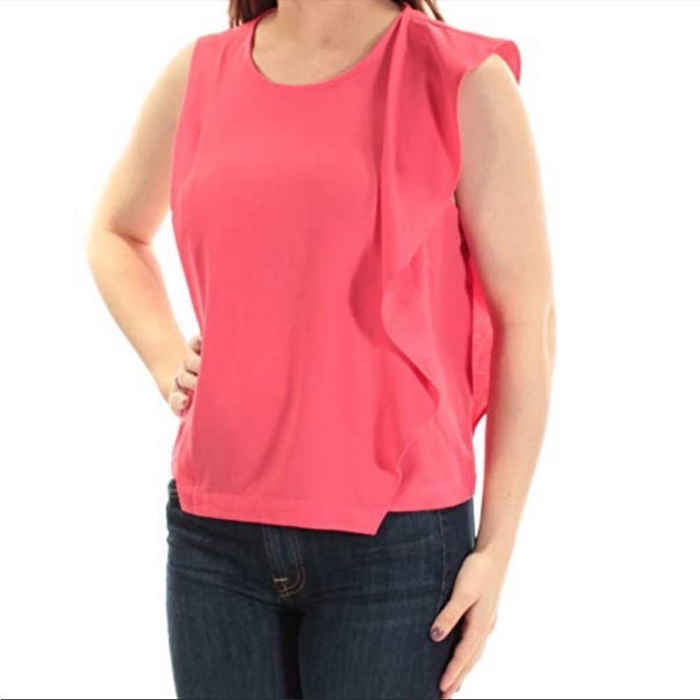 ❤️Rachel Roy - Asymmetrical Ruffle Blouse - 14